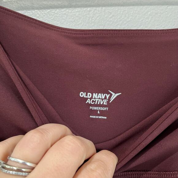 Old Navy Active Powersoft Jogger Pants Grand Canyon Red Cropped L - Picture 4 of 8